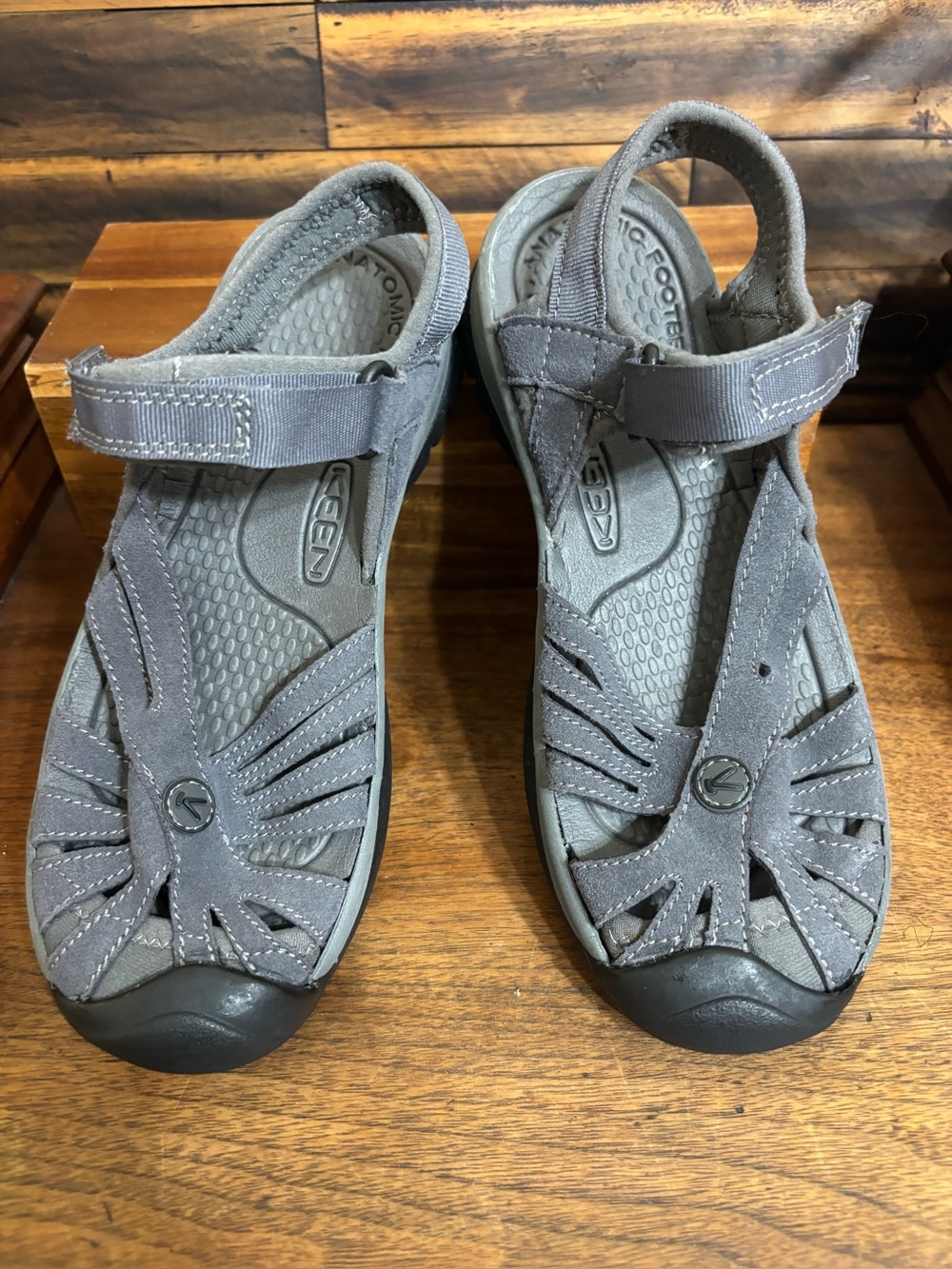 KEEN Rose Sandals Women’s 6 Gray Closed Toe Hiking Water Sport Shoes 1014463